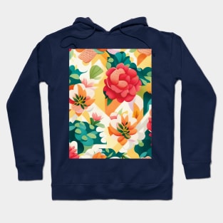 Begonias Light Abstract Artwork Hoodie